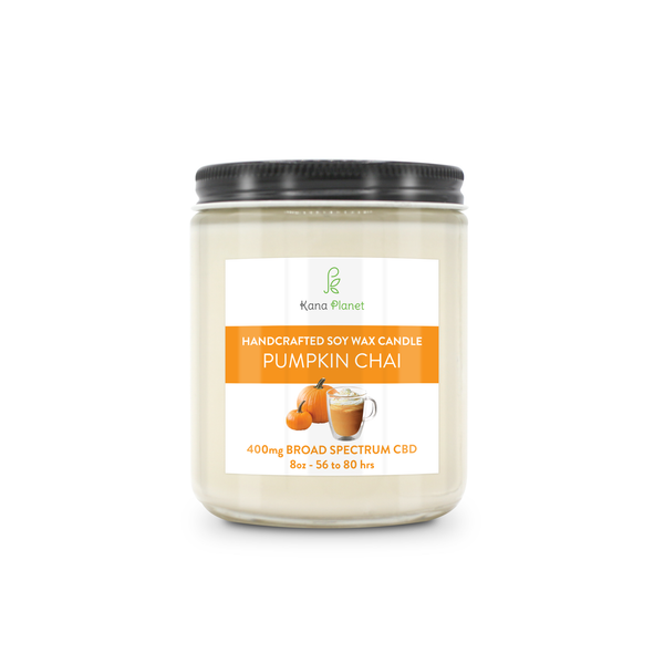 Kana Planet Handcrafted Soy Wax Candle - Pumpkin Chai 8oz - 400mg